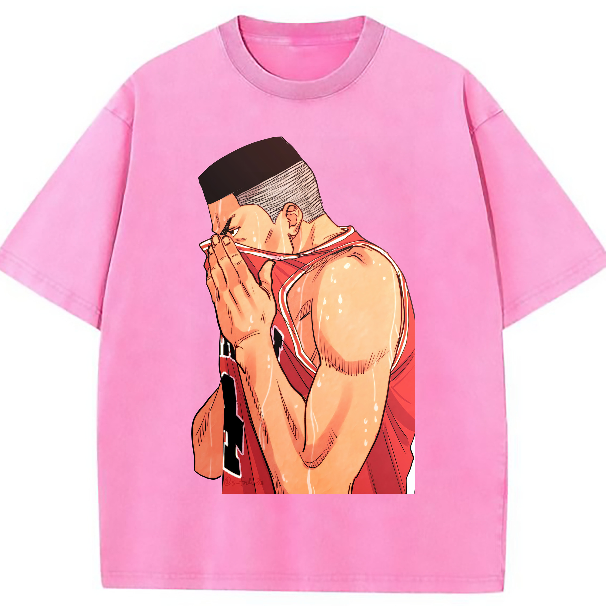 （画像用） SLAM DUNK／スラムダンク 綿100% ヴィンテージ風 半袖Tシャツ（フロントプリント）